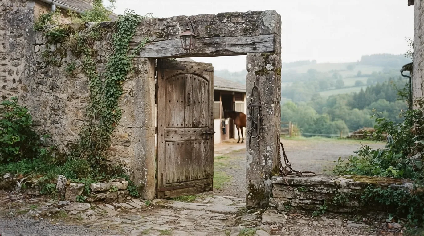 Entrée du Ranch Made In The USA, centre équestre à Saint-Setiers