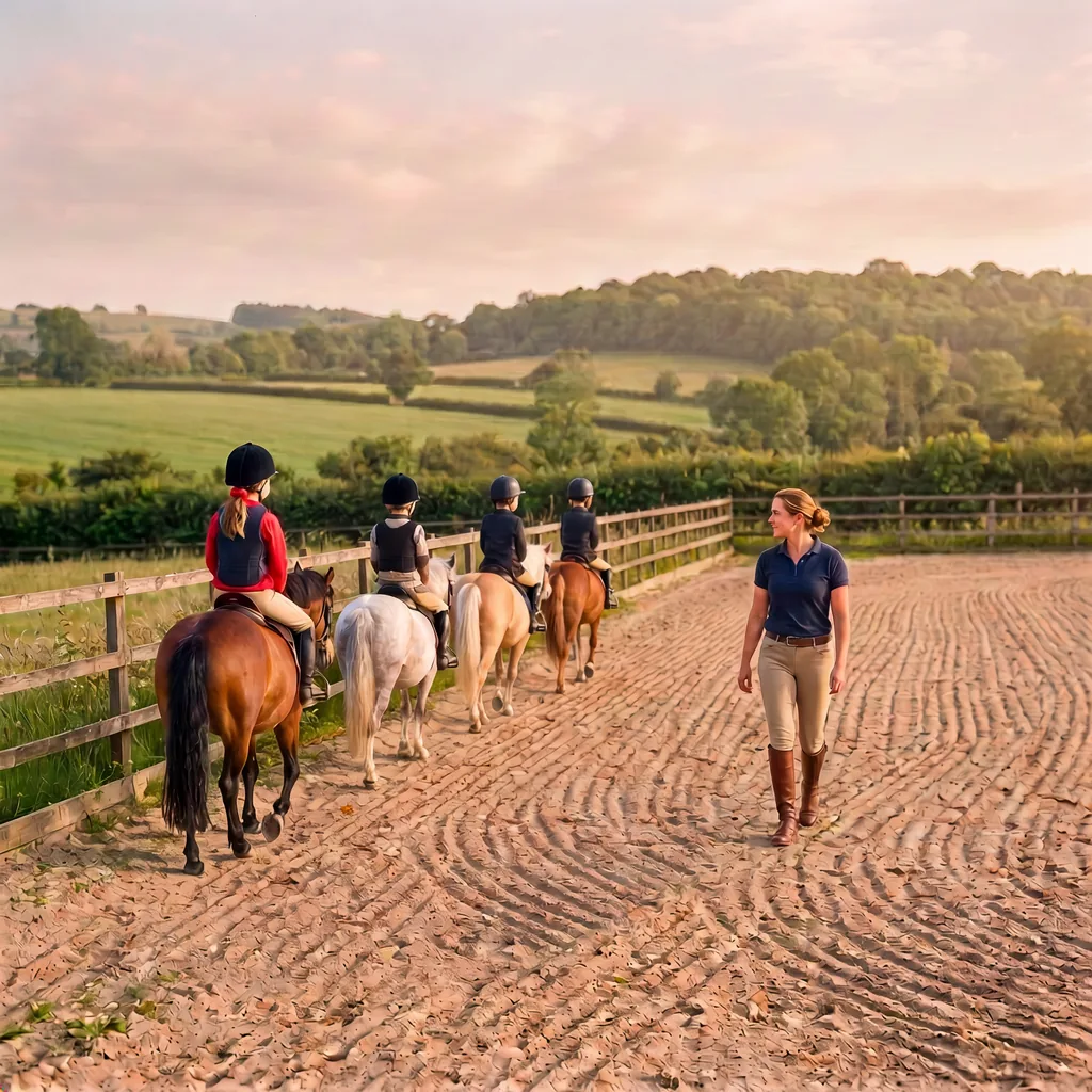 Cours de poney à Saint-Setiers, Corrèze